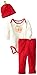 Gerber Baby Girls' 3 Piece Onesies Brand Bodysuit Pants and Cap Set