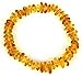 Baltic Amber Teething Bracelet or Anklet for Babies, Toddlers, and Kids - Lab-Tested - Honey Chips - Stretchy Cord - 5.5 Inches