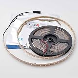 LEDwholesalers 16.4 Feet 300xSMD3528 LED Flexible Strip with Waterproof Sleeve LED Ribbon 5 Meter Reel 12 Volt, White 2047WH