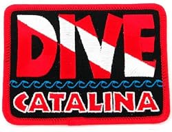 Dive Catalina Patch Embroidered Iron On Scuba Diving Flag Emblem California Souvenir