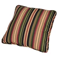 Ellis Curtain Montego Stripe Toss Pillow, Black