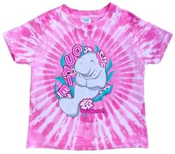 Pink Tie Dye Manatee Toddler Tee