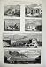 1874 Carthagena Mersel Kebir Fort Spanish Ships Madrid