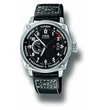 Oris Mens 4154LS BC4 Black Dial Leather Strap Watch by Oris