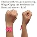 Peony Flower Hair Clip - Girl Wispy Clippy - Best NO Slip Barrette For Fine Hair(GD1-Red)