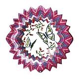 Iron Stop D6010 3 Dimensional Designer Butterfly Wind Spinner