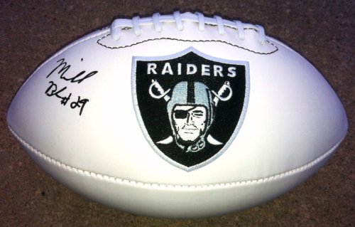 MICHAEL BUSH SIGNED AUTOGRAPHED OAKLAND RAIDERS LOGO FOOTBALL W/ HOLOGRAM + COA