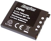 Energizer CNP60 Digital Camera Battery Equivalent to Casio NP60 Battery