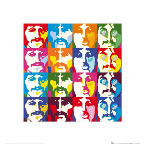 GB Eye Ltd, The Beatles, Sea of Colours, Print, 40 x 40 cm