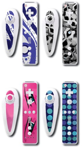 Wrapstar Fusion Graphic Skin for 4 Wii Nunchuk and Remotes (Wii)