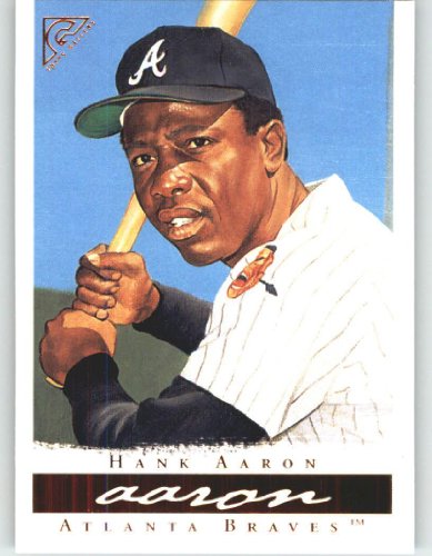 2003 Topps Gallery HOF (Hall of Fame) #3 Hank Aaron Black Hat - Atlanta Braves (Baseball Cards)