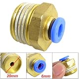 Buy Amico 6mm Pneumatic Push to Quick Connect Fittings Connector Adapter by uxcell