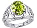 2.60 cttw Genuine Large Oval Peridot Ring. LIFETIME WARRANTY