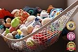 MiniOwls Storage Hammock - High Quality Toy Organizer - De-cluttering Solution for Your Kid's Room, Nursery, Playroom, Toy Room, Closet, Basement, Laundry Room and Mudroom - Inexpensive Storage Idea for a Library, Spa, School, Daycare, Preschool - Creative Storage Net for Stuffed Animals, Plush Toys, Dolls, Balls, Bedding, Yoga and Light Sport Equipment, All Accessories - Easy Installation - Free Lifetime Quality Guarantee. 5% From Every Purchase is Donated to Breast Cancer Foundation.
