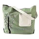 Gaiam Thoughtful Tree Tote Bag - Natural Cotton - Benefits Nonprofit Organizations