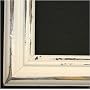Distressed White Picture Frame - Solid Wood-New, 9x12