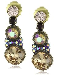 Sorrelli "Tapestry" Crystal Graduated Gold-Tone Earrings