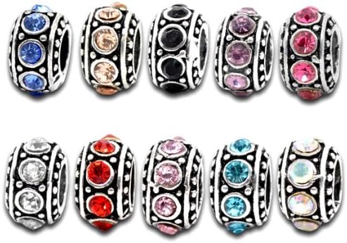 Birthstone Spacer Bead Charm