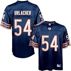 Brian Urlacher Jersey: Reebok Navy Replica #54 Chicago Bears Jersey - XX-Large