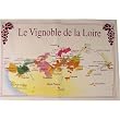 Loire Region Wines map instructional and Pictorial on Printed Towel. Terroirs de France Tea Towel