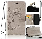 Sunroyal Synthetic Leatherette [Butterfly Pattern] for iPhone 6 6S 4.7