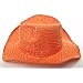 51QcXfQVujL. AA75  Glitter Sparkle Western Hats / Orange