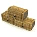 3 pack Decorative Bamboo Box Charcoal Air Freshener, Brown