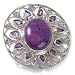 himalayan34 - Himalayan Gems™ Purple Turquoise Sterling Silver PinPendant