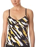 Lepel Savannah Non-Padded Underwired Tankini Black Multi 34E