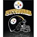 Pittsburgh Steelers Light Weight Fleece NFL Blanket (Grid Iron) (50