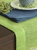 Linen Runner Lime Green Twist
