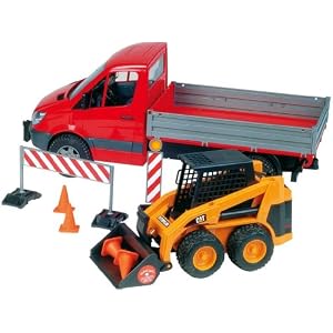 MB Pick up Truck with CAT Skid Steer and Accessories