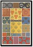 Framed Art Poster 20x30, Oriental Design #3
