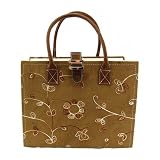 Office Products : Expandable File Tote in Tan Embossed Floral