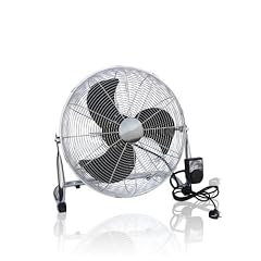 Windmaschine, Bodenventilator, 170 W chrom 40 cm