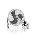 Windmaschine, Bodenventilator, 170 W chrom 40 cm
