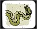 Decorated Mouse Pad with head, slithering, snake, brown, tongue