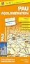 Plan de Pau et de son agglom�ration - Echelle : 1/13 000, avec index - Localisation des stations Idecycle et Idelib'