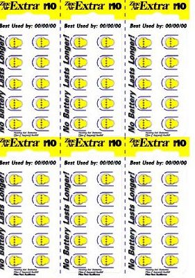 RAYOVAC EXTRA HEARING AID BATTERIES SIZE 10 NEW pack 60 pcs
