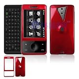 HTC FUZE/Touch PRO GSM Cell Phone Red Solid Protective Case Faceplate Cover