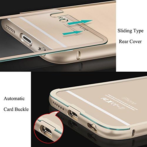 iPhone 6 Plus/6s Plus Case, Aluminum Alloy Waterproof for iPhone 5.5 Inch Rose Gold