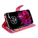 Cellularvilla Wallet Case For LG G Flex 2 H950 H955 LS996 Pu Leather Wallet Card Flip Open Pocket Case Cover Pouch (Pink Glitter)