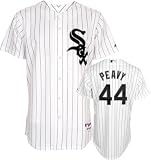 Jake Peavy Jersey: Adult 2010 Majestic Home Pinstripe Replica #44 Chicago White Sox Jersey