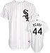 Jake Peavy Jersey: Adult 2010 Majestic Home Pinstripe Replica #44 Chicago White Sox Jersey