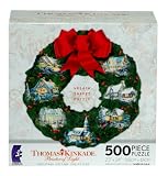 Thomas Kinkade Christmas Cottage Collection Wreath Shaped Puzzle 500 Piece 51QcyG9zOoL. SL160 Thomas Kinkade Christmas Cottage Collection Wreath Shaped Puzzle 500 Piece