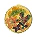 Swarovski Crystals 24K Gold HUMMINGBIRD COMPACT MIRROR CASE 2.5" Round Pictur...