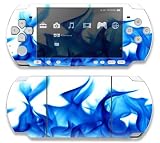 Blue Flame Decorative Protector Skin Decal Sticker for Sony Playstation PSP Slim / PSP 3000