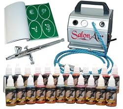 IWATA AIRBRUSH TATTOO KIT 28 Includes: COMPRESSOR, HOSE, AIRBRUSH, INK, AND STENCILS