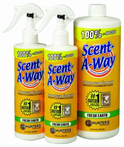 Hunter's Specialties Scent-A-Way Scent Elimination Fresh Earth Spray, Bonus Pack