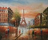Art Reproduction Oil Painting - Famous Cities: Salut To A New Day In France - Classic 20 X 24 - Hand Painted Canvas Art